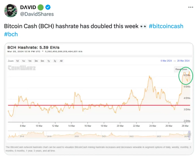 Halving öncesi Bitcoin Cash’te (BCH) dikkat çeken veri!